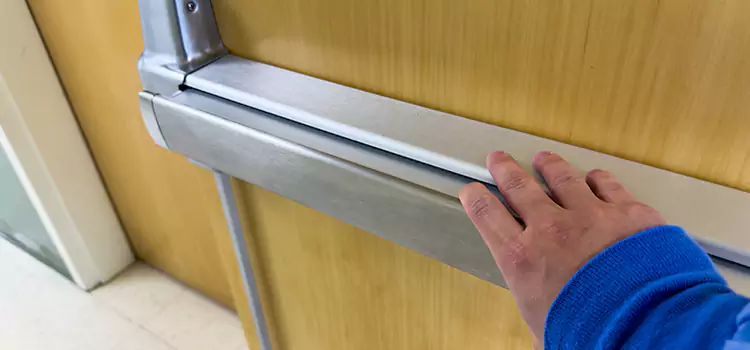 Installing a Push Bar on a Door Olive Branch